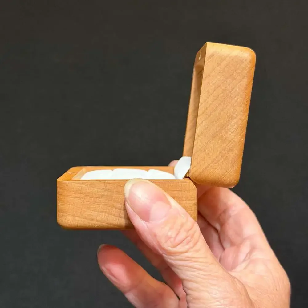 How About Forever? Engraved Wooden Double Ring Box